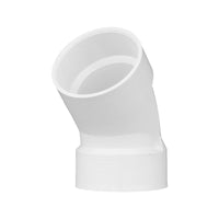 Charlotte Pipe Schedule 40 3 in. Hub X 3 in. D Hub PVC 45 Degree Elbow 1 pk