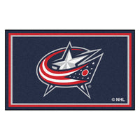 NHL - Columbus Blue Jackets 4ft. x 6ft. Plush Area Rug