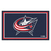 NHL - Columbus Blue Jackets 4ft. x 6ft. Plush Area Rug