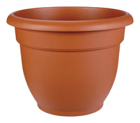 Bloem Terracotta Clay Resin Bell Ariana Planter 12 Dia. in. with Drainage Holes