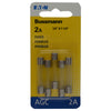 Bussmann 2 amps AGC Mini Automotive Fuse 5 pk (Pack of 5)