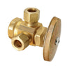 BrassCraft 1/2 in. FIP pc X 3/8 in. D Compression Brass Pipe Valve