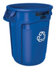 Rubbermaid BRUTE 32 gal. Resin Recycling Bin (Pack of 6)