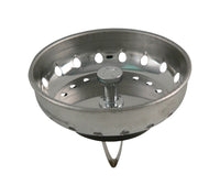 Plumb Pak 3-1/2 in. D Brushed Stainless Steel Strainer Basket Silver