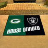 NFL House Divided - Packers / Raiders House Divided Rug