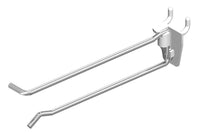 8 in. Silver Metal Peg Hook 100 pk