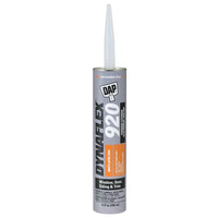 DAP Dynaflex 920 White Elastomeric Polymers/Synthetic Resins Waterproof Sealant 10.1 oz. (Pack of 12)