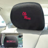 University of Mississippi (Ole Miss) Embroidered Head Rest Cover Set - 2 Pieces