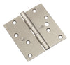 National Hardware 4 in. L Satin Nickel Door Hinge (Pack of 5)