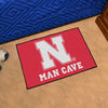 University of Nebraska Man Cave Rug - 19in. x 30in.