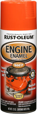 Rust-Oleum Automotive Smooth Chevy Orange Engine Enamel Spray 12 oz. (Pack of 6)