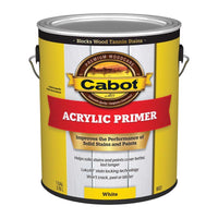 Cabot Problem-Solver White Acrylic Primer 1 gal. (Pack of 4)