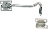 National Hardware 5 in. L Zinc-Plated Silver Steel Gate Hook w/Staples 1 pk