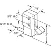 Prime-Line Metal Indoor and Outdoor Patio Door Lock