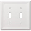 Amerelle White 1 gang Steel Toggle Wall Plate 1 pk