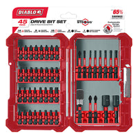 Diablo Driver Bit Set Black Oxide 45 pc