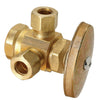 BrassCraft 1/2 in. FIP pc X 3/8 in. D Compression Brass Pipe Valve