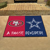 NFL House Divided - 49ers / Cowboys House Divided Rug