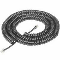 Monster Just Hook It Up 25 ft. L Black Telephone Handset Coil Cord