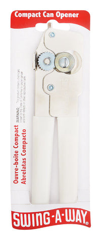 Swing-A-Way White Steel Manual Can Opener