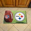 NFL - Pittsburgh Steelers Rubber Scraper Door Mat