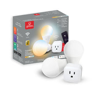 Globe A19 E26 (Medium) Smart WiFi LED Bulb Kit Tunable White 60 Watt Equivalence 3 pc.