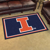 University of Illinois 4ft. x 6ft. Plush Area Rug