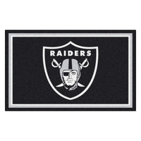 NFL - Las Vegas Raiders 4ft. x 6ft. Plush Area Rug