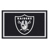 NFL - Las Vegas Raiders 4ft. x 6ft. Plush Area Rug