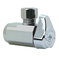 BrassCraft 1/2 in. FPT outlets X 3/8 in. MPT Brass Shut-Off Valve