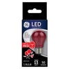 GE A15 E26 (Medium) LED Bulb Red 40 Watt Equivalence 1 pk