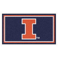 University of Illinois 3ft. x 5ft. Plush Area Rug