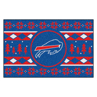 NFL - Buffalo Bills Holiday Sweater Rug - 19in. x 30in.