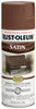 Rust-Oleum Classic Low Sheen Satin Chestnut Brown Spray Paint 12 oz. (Pack of 6)