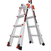 Little Giant Velocity 17 ft. H Aluminum Telescoping Multi-Position Ladder Type IA 300 lb. capacity