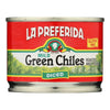 La Preferida Green Chiles - Diced - Case of 24 - 4 oz.