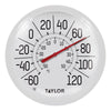 Taylor Dial Thermometer Plastic White 8.5 in.