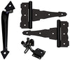 National Hardware Black Steel Gate Hardware Kit 1 pk