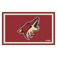 NHL - Arizona Coyotes 4ft. x 6ft. Plush Area Rug