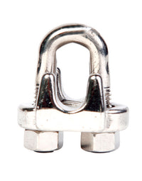 Campbell Chain Polished Stainless Steel Wire Rope Clip (Pack of 10)