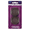 Magic Sliders Plastic Protective Pads Brown Round 1-5/8 in. W X 1-5/8 in. L (Pack of 6)