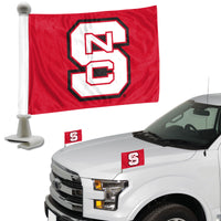 North Carolina State University Ambassador Car Flags - 2 Pack