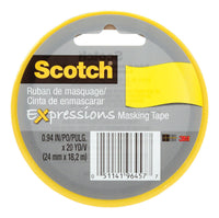 Scotch Expressions 0.94 in. W X 20 yd L Yellow Low Strength Masking Tape 1 pk