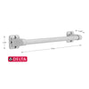 Delta 17.63 in. L Polished Chrome Stainless Steel Grab Bar