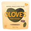 Oloves Green Pitted Olives - Lemon and Rosemary - Case of 10 - 1.1 oz.