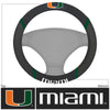 University of Miami Embroidered Steering Wheel Cover