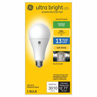 GE Ultra Bright A21 E26 (Medium) LED Bulb Soft White 200 Watt Equivalence 1 pk