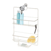 InterDesign 25.21 in. H X 15.5 in. W X 4.14 in. L Satin Silver Shower Caddy