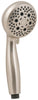 PlumbCraft Brushed Nickel 6 settings Handheld Showerhead 2 gpm