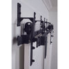 Acme Steel Matte Black Bypass Bracket Sliding Door Track Kit 8-7/8 H x 5-5/16 W in.